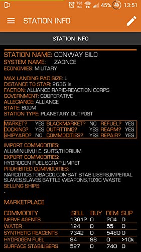 Elite Dangerous TradePad Pro