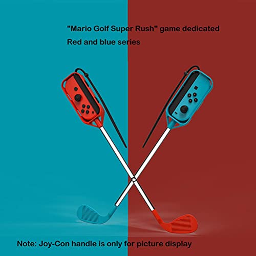 Emeili 2021 Nuevo Palos de Golf Mario, Palos de Golf Compatible con Mario Golf Switch Super Rush, Accesorios de Juego Mario Golf (2 Piezas)
