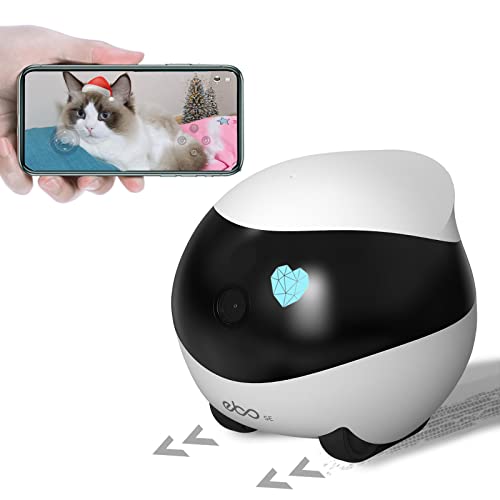 Enabot Ebo SE móvil Cámara para Mascotas inalámbrica 1080P HD Vigilabebés con Cámara Cámara para Perros Cámara IP WiFi visión Nocturna Crucero automático y Carga automática Audio bidireccional