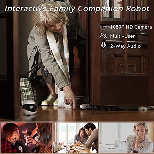 Enabot Ebo SE móvil Cámara para Mascotas inalámbrica 1080P HD Vigilabebés con Cámara Cámara para Perros Cámara IP WiFi visión Nocturna Crucero automático y Carga automática Audio bidireccional