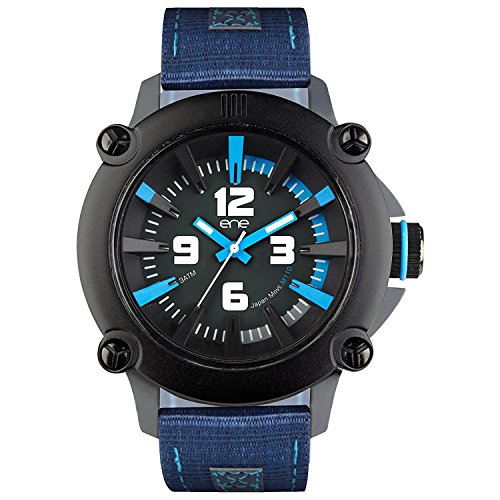 eNe Reloj Analógico para Hombre de Cuarzo con Correa en Nailon 640015115