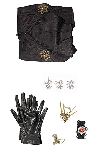 Enhopty Disfraz de vampirina para Halloween, carnaval, cosplay, disfraz de mujer L