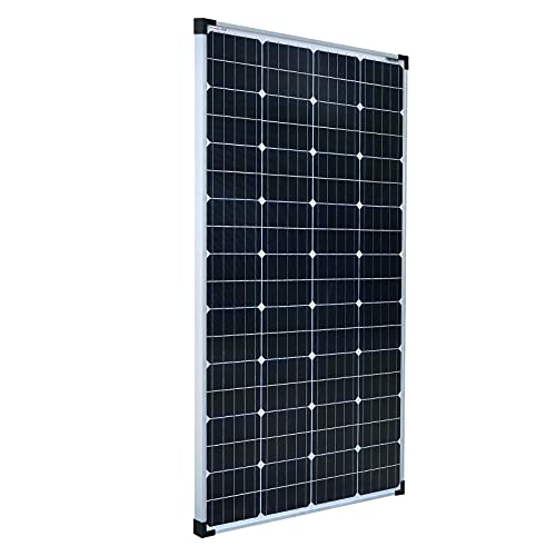 enjoy solar® Mono 12V Panel solar monocristalino, ideal para caravanas, casetas de jardín y barcos (Mono 150W)