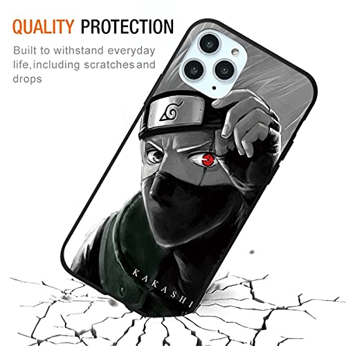 Eouine [2 Piezas] Fundas para Apple iPhone 12 Mini 5,4",Anti Golpes Suave TPU Silicona Carcasa con Naruto-Manga Anime Ninja Patrón Antichoque Protectora Case Compatible con iPhone 12 Mini, 01