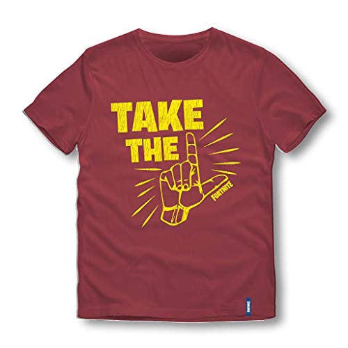 EPIC GAMES Take The L Fortnite - Camiseta para hombre, talla XL, color rojo