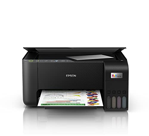 Epson EcoTank ET-2812, Impresora WiFi A4 Multifunción con Depósito de Tinta Recargable, 3 en 1: Impresión, Copiadora, Escáner, Mobile Printing, Negro