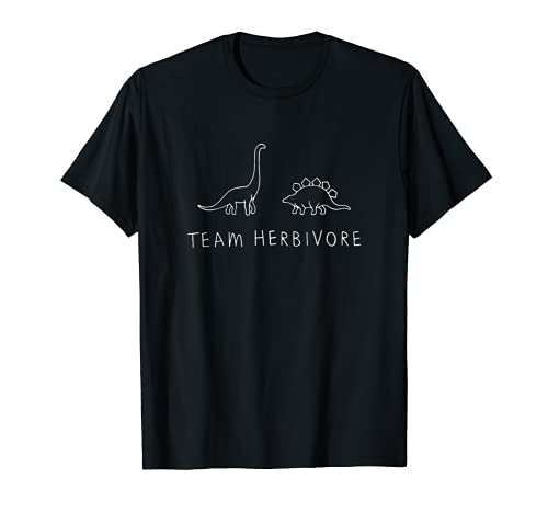 Equipo Herbívore Dinosaurs Camiseta