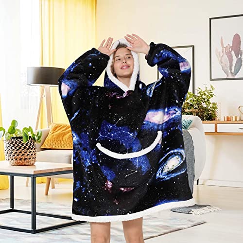 Erfula Sudadera con Capucha de Manta para Usar, Sudadera súper Suave, Jersey de Descanso, Manta con Capucha de Gran tamaño para niñas, Esposa, Novia, Regalo