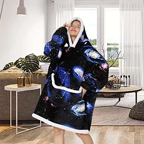 Erfula Sudadera con Capucha de Manta para Usar, Sudadera súper Suave, Jersey de Descanso, Manta con Capucha de Gran tamaño para niñas, Esposa, Novia, Regalo