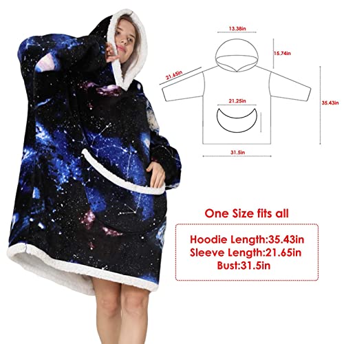 Erfula Sudadera con Capucha de Manta para Usar, Sudadera súper Suave, Jersey de Descanso, Manta con Capucha de Gran tamaño para niñas, Esposa, Novia, Regalo