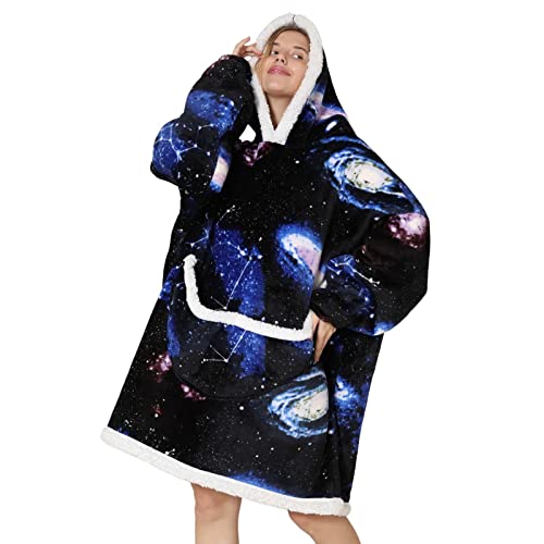 Erfula Sudadera con Capucha de Manta para Usar, Sudadera súper Suave, Jersey de Descanso, Manta con Capucha de Gran tamaño para niñas, Esposa, Novia, Regalo