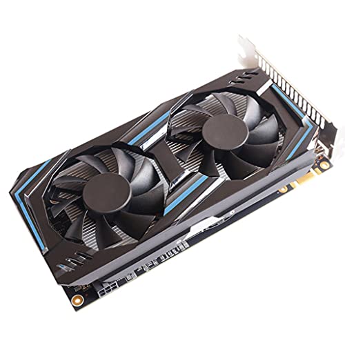 ERUYN Portable GTX 550 Ti Pci-e 2.0 Tarjeta gráfica discreta 6GB DDR5 192 bit Compatible con HDMI para Reproductor Profesional Negro