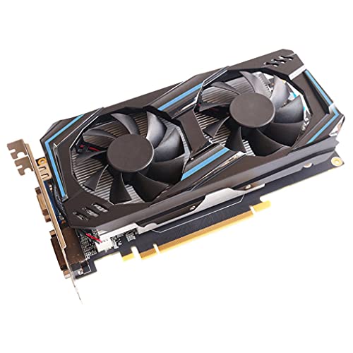 ERUYN Portable GTX 550 Ti Pci-e 2.0 Tarjeta gráfica discreta 6GB DDR5 192 bit Compatible con HDMI para Reproductor Profesional Negro
