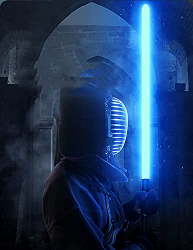 Espada Laser 2 en 1 Star Wars Sable Metal Hilt Guerra de Las Galaxias Sable de luz con 7 Colores cambiantes 3 Juegos de Sonido de Combate Juguete Regalo Cosplay Juguete Espada 2 Pieces,78cm