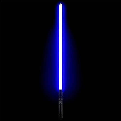 Espada Laser 2 en 1 Star Wars Sable Metal Hilt Guerra de Las Galaxias Sable de luz con 7 Colores cambiantes 3 Juegos de Sonido de Combate Juguete Regalo Cosplay Juguete Espada 2 Pieces,78cm