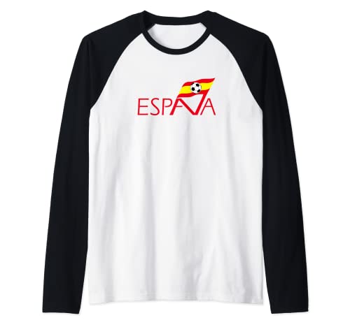 España Futbol Camiseta Manga Raglan