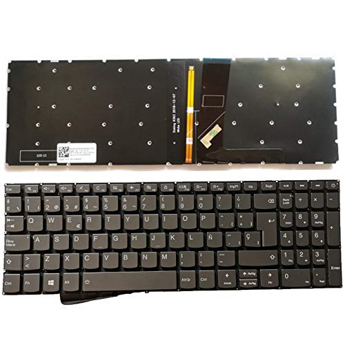 Español Teclado retroiluminación para Lenovo IdeaPad 5000-15 520-15 520-15IKB 320S-15ISK 320S-15IKB 320S-15IKBR 320-15 320-15ABR 320-15AST 320-15IAP 320-15IKB 320S-15ISK 320S-15IKB 520 320 15 Spanish