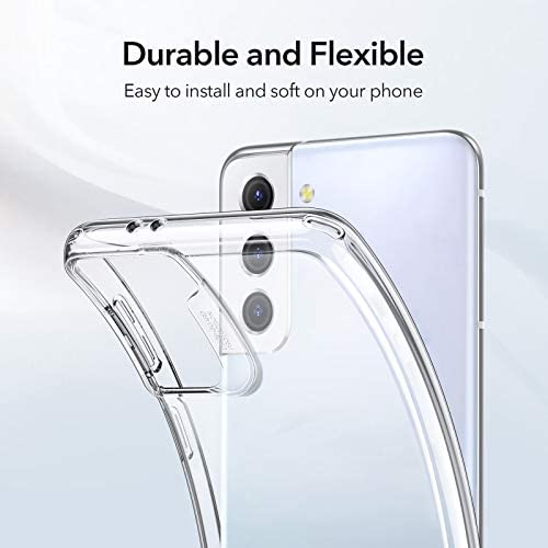 ESR Funda Transparente Compatible con Samsung Galaxy S21 Plus 5G (6.7 Pulgadas) (2021) Funda Delgada,Blanda y Flexible de polímero Transparente,Serie Project Zero,Transparente