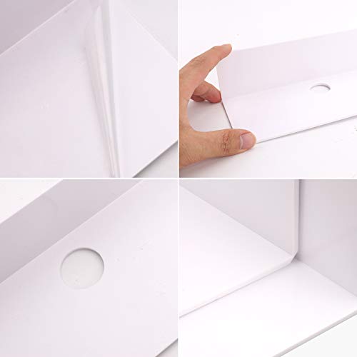 Estantes flotantes de pared,2 Estantes de pared flotantes con accesorios adhesivo Estantes de exhibición montados en la pared Estantes flotantes Estante de almacenamiento para Nintendo Switch