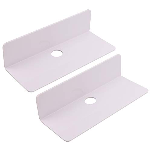 Estantes flotantes de pared,2 Estantes de pared flotantes con accesorios adhesivo Estantes de exhibición montados en la pared Estantes flotantes Estante de almacenamiento para Nintendo Switch