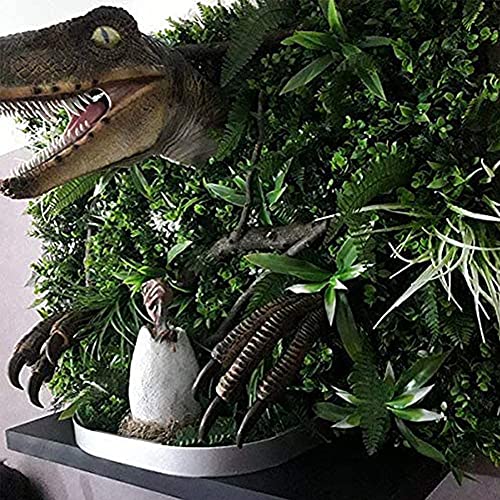 Estatua de dinosaurio 3D, estatua de cabeza de dinosaurio para colgar en la pared, adorno de resina para colgar en la pared de animales realistas, decoración del hogar