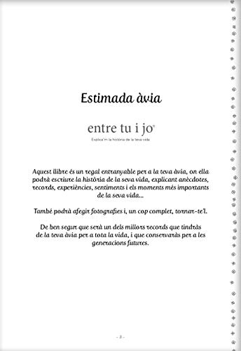 Estimada àvia - entre tu i jo (Explica'm la historia de la teva vida)