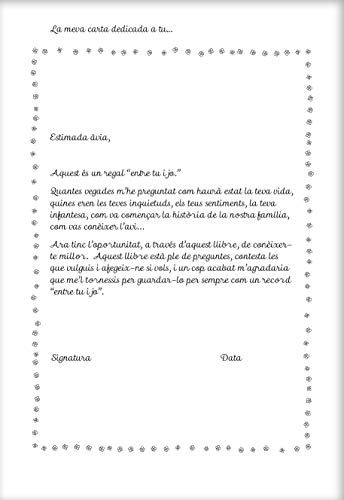 Estimada àvia - entre tu i jo (Explica'm la historia de la teva vida)