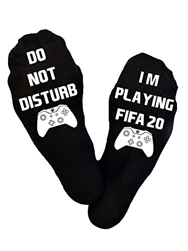 Estoy jugando a Fifa 20 Xbox, Do Not Disturb Gaming Xbox, calcetines de fútbol, calcetines Xbox, regalo de cumpleaños, jugador, relleno de medias