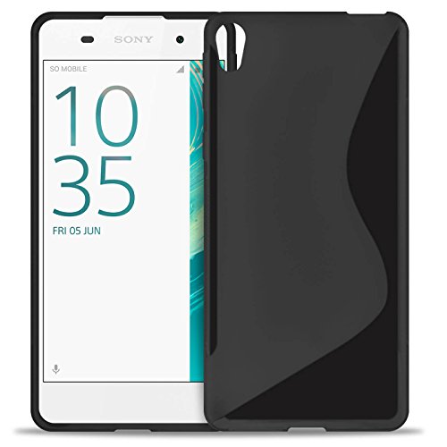 Estuche Ultra Delgado para Sony Xperia E5 El | En Negro | Funda De Línea S
