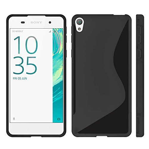 Estuche Ultra Delgado para Sony Xperia E5 El | En Negro | Funda De Línea S