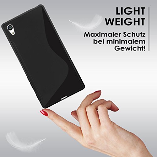 Estuche Ultra Delgado para Sony Xperia E5 El | En Negro | Funda De Línea S