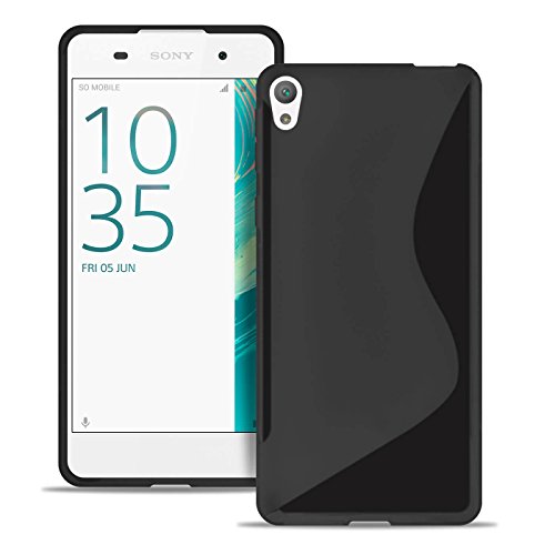 Estuche Ultra Delgado para Sony Xperia E5 El | En Negro | Funda De Línea S