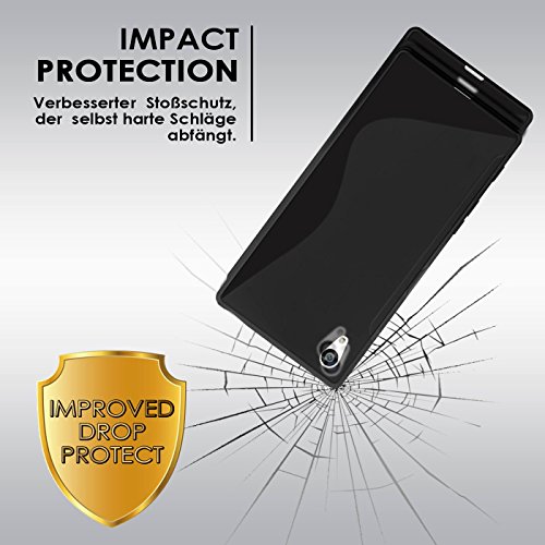 Estuche Ultra Delgado para Sony Xperia E5 El | En Negro | Funda De Línea S