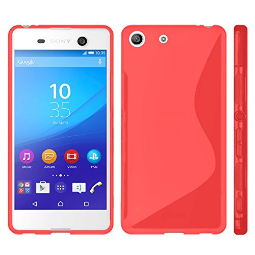 Estuche Ultra Delgado para Sony Xperia M5 El | En Rojo | Funda De Línea S