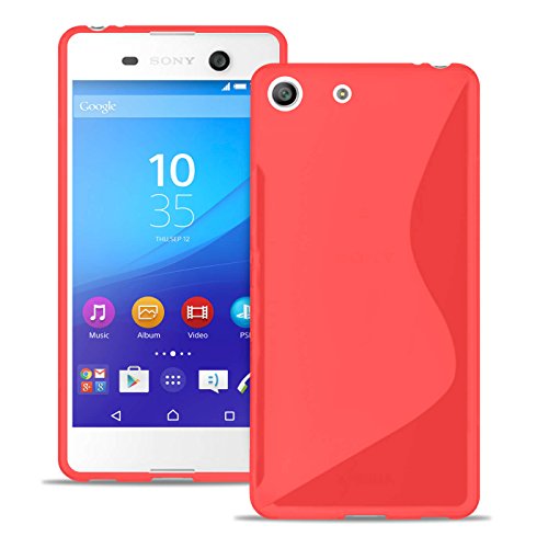 Estuche Ultra Delgado para Sony Xperia M5 El | En Rojo | Funda De Línea S