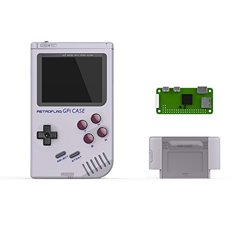 ETbotu Retroflag GPi Case Gameboy for Raspberry Pi Zero W con parada segura