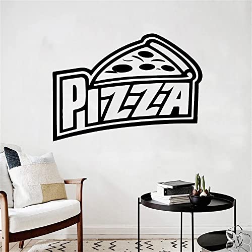 Etiqueta engomada creativa de la pared de la pizza Pvc decoración comercial habitación vinilo Art Deco etiqueta de la pared Mural calcomanía pintura de fondo A8 57x78cm