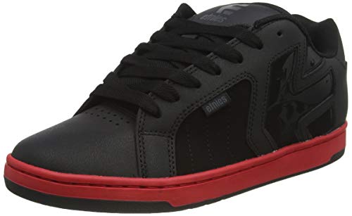 Etnies Metal Mulisha Fader 2, Zapatos de Skate Hombre, Negro/Rojo/Negro, 42.5 EU