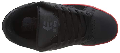 Etnies Metal Mulisha Fader 2, Zapatos de Skate Hombre, Negro/Rojo/Negro, 42.5 EU