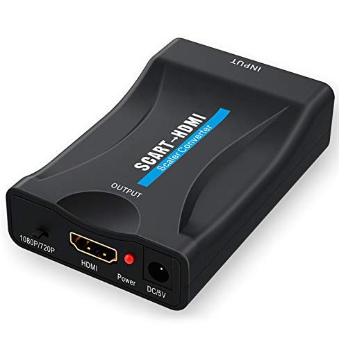 Euroconector a HDMI, GANA Scart a HDMI Convertidor 1080P Scart to HDMI Adaptador 60Hz HD para HDTV STB Xbox PS3 Sky DVD BLU-Ray