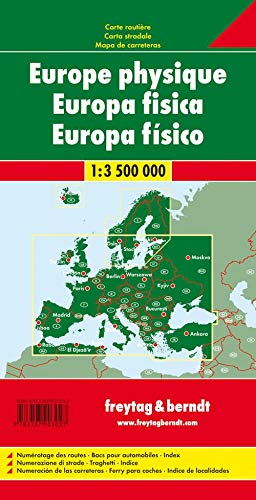 Europa fisica 1:3.500.000: Wegenkaart 1:3 500 000: 2201 (Auto karte)