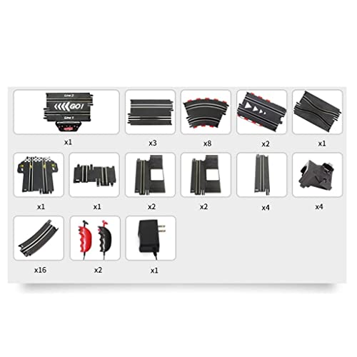 EURYTKS New Toy Children Racing Double Competitive Remote Control Ensamblaje Electric Boy Small Train Car Gift (Color: Eléctrico + manivela, Tamaño: TR 02-4.5M)