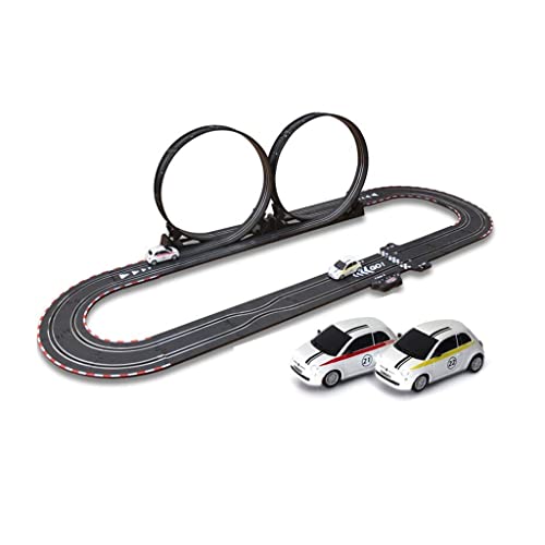 EURYTKS New Toy Children Racing Double Competitive Remote Control Ensamblaje Electric Boy Small Train Car Gift (Color: Eléctrico + manivela, Tamaño: TR 02-4.5M)
