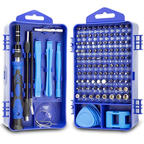Eventronic 132 en 1 Juego de Destornilladores de Precisión Magnéticos Profesionales, Kit de Destornillador de Reparación Portátil para Teléfono Móvil, Tableta, PC, Computadora Portátil, Relojes