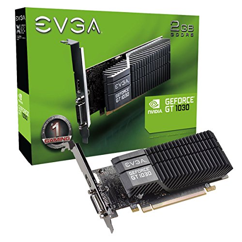 EVGA GeForce GT 1030 SC de 2GB GDDR5 pasiva tarjeta Grafica (de perfil bajo)