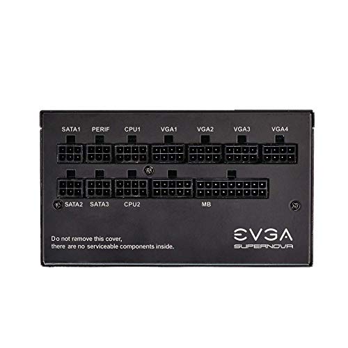 EVGA SuperNOVA 750 G5, 80 Plus Gold 750W, Totalmente Modular, Eco Mode con FDB Ventilador, Incluye Power ON Self Tester, Tamaño Compacto de 150 mm, Fuente de Alimentación 220-G5-0750-X2