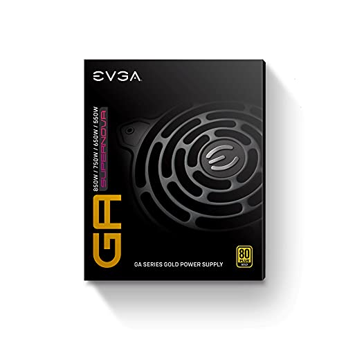 EVGA SuperNOVA 850 GA, 80 Plus Gold 850W, Totalmente Modular, Eco Mode, Incluye Power ON Self Tester, Tamaño Compacto de 150 mm, Fuente de Alimentación 220-GA-0850-X2