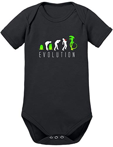 Evolution Alien - Body para bebé negro 0-3 Meses