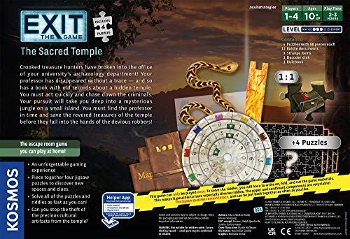 EXIT - The Sacred Temple (Includes Puzzles) Board Game
