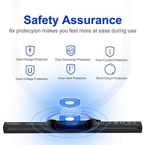 Exmate Bateria A41N1501 para ASUS Rog GL752JW GL752V GL752VL GL752VW GL752VL-1A GL752VL-2B GL752VL-GC057T GL752VW-1A GL752VW-2B N552 N552V N552VW N552VX N752 N752VW [15V 2600mAh 39Wh]